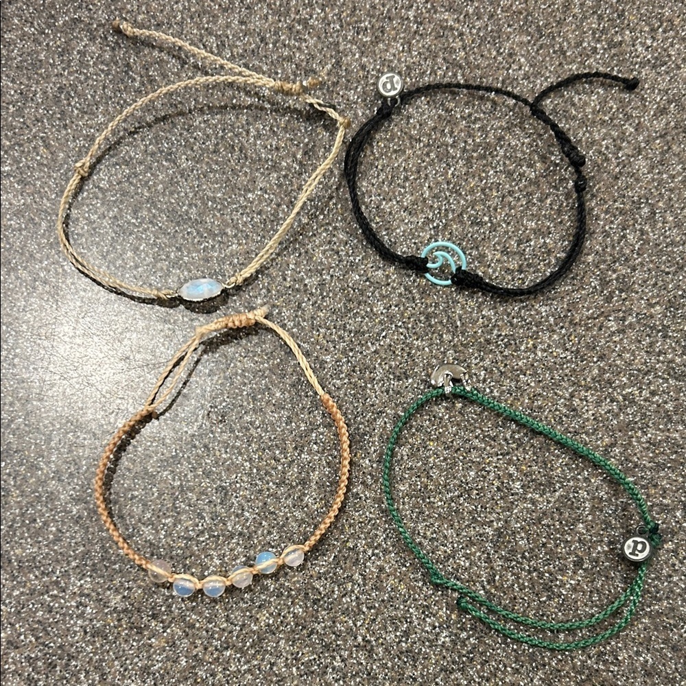 Trendy Boutique Elegant Bracelet Set - Black, Green, Tan